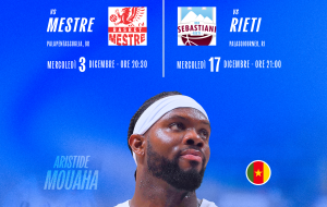 Mouaha convocato in Nazionale Camerunense, doppia variazione di calendario per la Valtur Brindisi