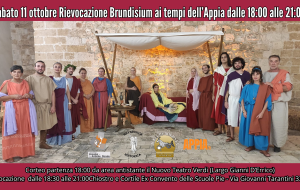 Appia Day 2025: Sabato 11 ottobre Corteo storico in Onore di Cesare Augusto e Rievocazione storica “Brundisium ai tempi dell’Appia Antica”