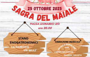 Tutto pronto a San Vito per la tradizionale Sagra del Maiale