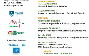 San Michele Salentino, giovedì 30 ottobre convegno su “Puglia 2030: il turismo tra esperienze autentiche e progettualità condivisa”