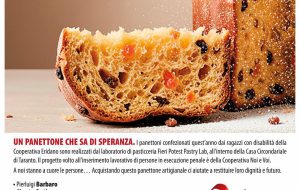 Domani Eridano apre la campagna “Un Panettone Che Sa Di Speranza”