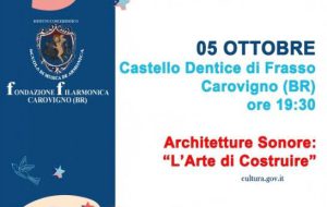 Giornata del Patrimonio Europeo al Castello di Carovigno: appuntamento domenica 5 ottobre alle ore 19,30