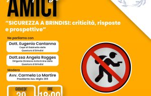 “Sicurezza a Brindisi: criticità, risposte e prospettive”: se ne parla giovedì 30 al Miglio365