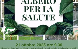 Un albero per la salute, il 21 ottobre Carabinieri e Fadoi all’ospedale Papa Francesco per la messa a dimora di una pianta