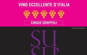 Cinque Grappoli Bibenda 2026 al Susumaniello “SUSÙ” di Cantine Risveglio