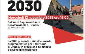 Brindisi Futura 2030: la Cgil presenta il suo documento programmatico per il territorio