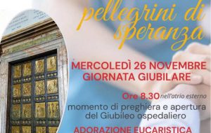 Ospedale Perrino: il 26 novembre Giornata Giubilare “Con gli ammalati – pellegrini di speranza”