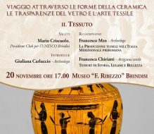 Giovedì 20 si parla della produzione tessile nell’Italia Meridionale e Preromana