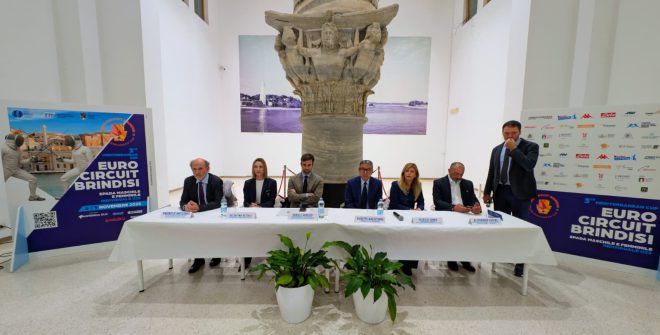 Presentata la Mediterranean Cup U23 di scherma: domani e domenica al PalaPentassuglia