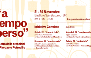 A tempo perso: venerdì 21 novembre si inaugura la mostra di Pierpaolo Petrosillo