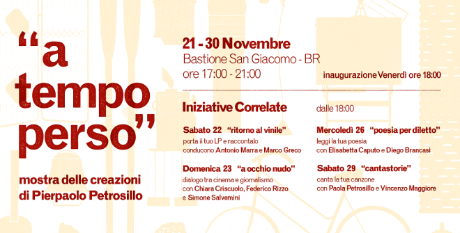 Prosegue la mostra “A tempo perso” di Pierpaolo Petrosillo. Di Marco Greco