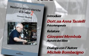 Martedì 18 novembre si parla di “Mestieri e attività storiche di Brindisi – Vol. 2” alla Casa di Quartiere Minimus