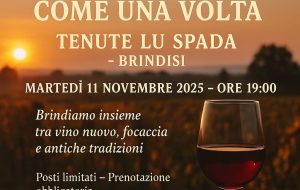 Tenute Lu Spada: martedì 11 novembre San Martino “come una volta”