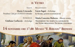 Club Unesco: venerdì 14 novembre fari puntati su “Il vetro, questo sconosciuto”