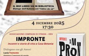 Compagni di Strada OdV: giovedì 4 dicembre al Mediaporto si presenta “Impronte”
