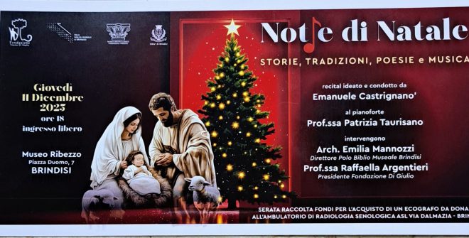 Al Museo Ribezzo il recital “NOT(t)E di Natale”: musica, storie e solidarietà