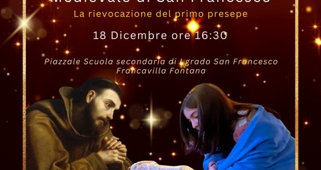 Il Presepe Vivente di Greccio rivive a Francavilla Fontana: studenti protagonisti di un Natale senza tempo