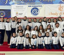 Le atlete della ASd Ginnastica La Rosa di Brindisi protagoniste a Rimini