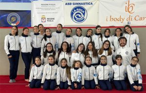 Le atlete della ASd Ginnastica La Rosa di Brindisi protagoniste a Rimini