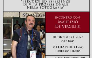 Mercoledì 10 Dicembre il Collettivo Polaroads Aps ospita Maurizio De Virgiliis