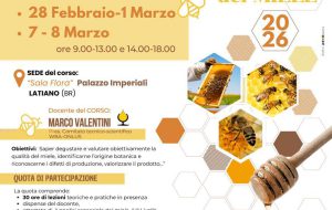 Latiano, corso di Analisi Sensoriale del Miele: quattro giorni per diventare esperti degustatori