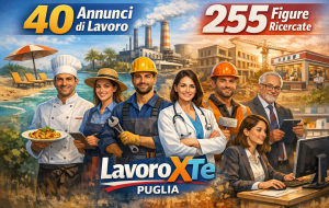 Centri per l’impiego di Brindisi e provincia: 40 annunci di lavoro e 255 figure ricercate sul portale regionale “LavoroXTe”