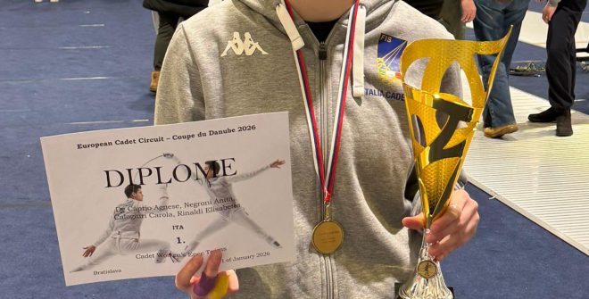 Samorin (Slovacchia): altro grande successo di Carola Calogiuri, giovane spadista delle Lame Azzurre “Maestri Zumbo”