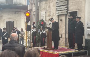 Svolta la cerimonia di commemorazione del Carabiniere Ausiliario Angelo Petracca