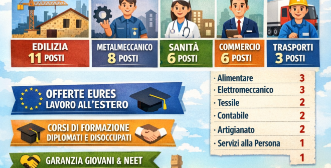Centri per l’impiego di Brindisi e provincia: 47 annunci di lavoro e 269 figure ricercate sul portale regionale “LavoroXTe”