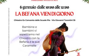 La Befana vien di giorno: appuntamento il 6 gennaio nel Chiostro delle Scuole Pie