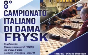 Mesagne capitale della Dama: al via l’8° Campionato Italiano di Dama Frysk