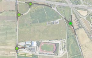 Completata l’istallazione della segnaletica lampeggiante sui due rondò di contrada Masseriola