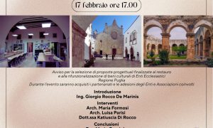 Forum informativo e partecipativo sui beni culturali ecclesiastici: appuntamento il 17 febbraio alla Biblioteca “A. De Leo”