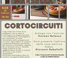 Ripartono le attività culturali de “Il Cigno Blu”: oggi la presentazione del libro “Cortocircuiti” di Patrizia Marsella