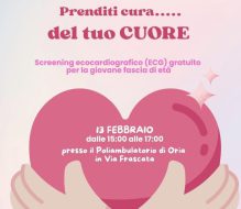 “Prenditi cura… Del tuo cuore”, al poliambulatorio di Oria la prevenzione cardiologica per i giovani