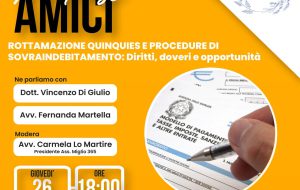 Rottamazione Quinquies e sovraindebitamento: come gestire i debiti. Se ne parla al Miglio 365