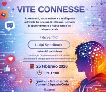 “Vite Connesse”: a Fasano una giornata di riflessione su adolescenti, social network e intelligenza artificiale