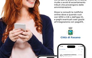 Fasano attiva il servizio di notifiche digitali tramite SEND: si parte dai tributi comunali