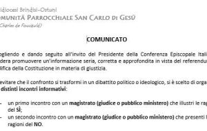 Referendum sulla giustizia: la parrocchia San Carlo di Gesù promuove due incontri informativi