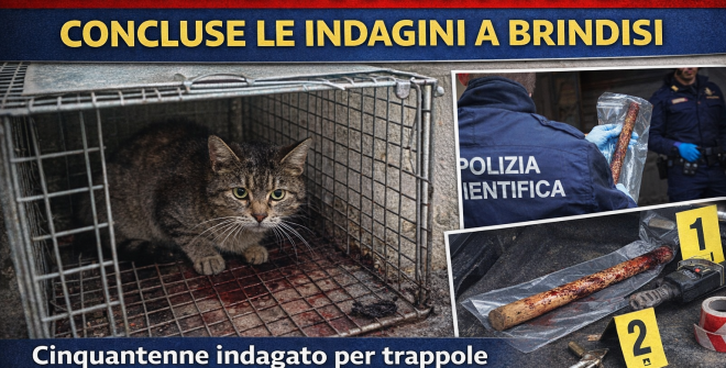 Maltrattamenti e uccisioni di gatti: nei guai 50enne brindisino