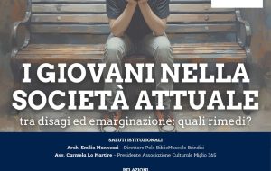 “I giovani nella società attuale tra disagi ed emarginazione: quali rimedi?” se ne parla martedì 17 al Museo Ribezzo