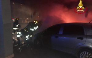 Brindisi e Cellino San Marco: due interventi dei Vigili del Fuoco per incendi di auto