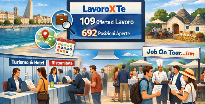 Centri per l’impiego di Brindisi e provincia: 109 annunci di lavoro e 692 figure ricercate sul portale regionale “LavoroXTe”