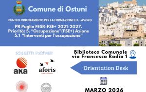 Punti Cardinali for Work, al via l’orientation desk del progetto “Job Ostuni”
