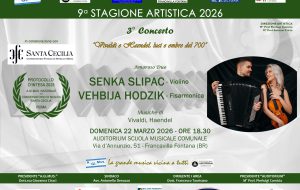 A.Gi.Mus. Francavilla Fontana ospita l’Amoroso Duo del Conservatorio di Musica di Stato “Santa Cecilia” di Roma