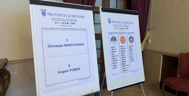 Elezioni provinciali a Brindisi: oggi il voto per Presidente e Consiglio