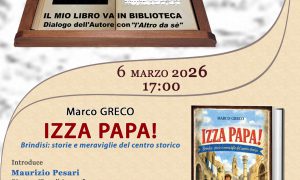 Venerdì 6 al Mediaporto si presenta libro “IZZA PAPA! Brindisi: storie e meraviglie del centro storico” di Marco Greco