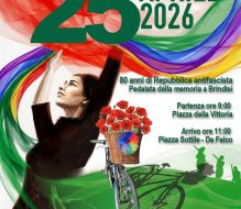 25 Aprile: torna a Brindisi la pedalata “Resistere, pedalare, resistere”: memoria, sport e partecipazione