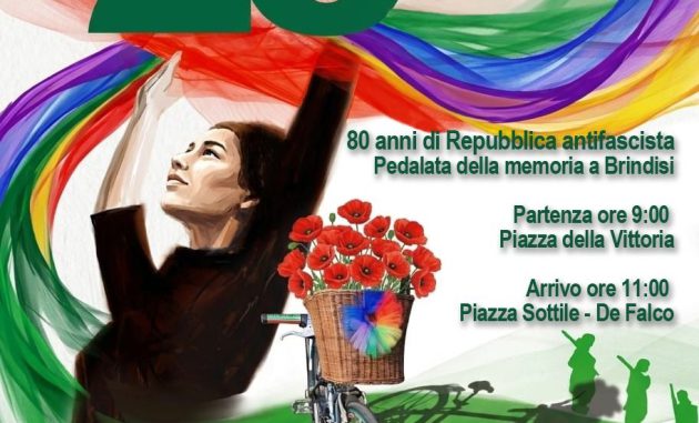 25 Aprile: torna a Brindisi la pedalata “Resistere, pedalare, resistere”: memoria, sport e partecipazione