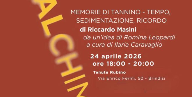 Tenute Rubino: oggi l’inaugurazione di “MEMORIE DI TANNINO | Tempo, sedimentazione, ricordo” di Riccardo Masini